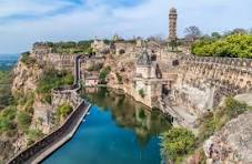 Chittorgarh Fort ramparts and lake